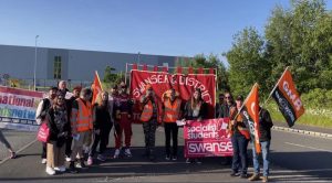 Swansea GMB unionisation drive at Amazon