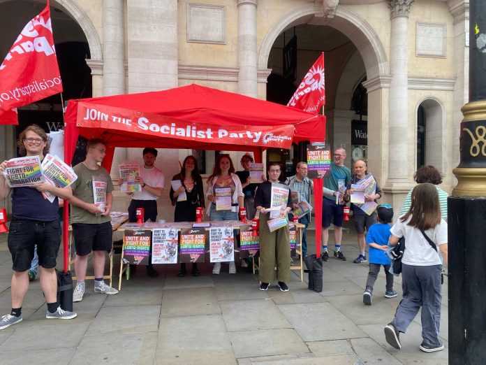 Socialist Party members at London Pride
