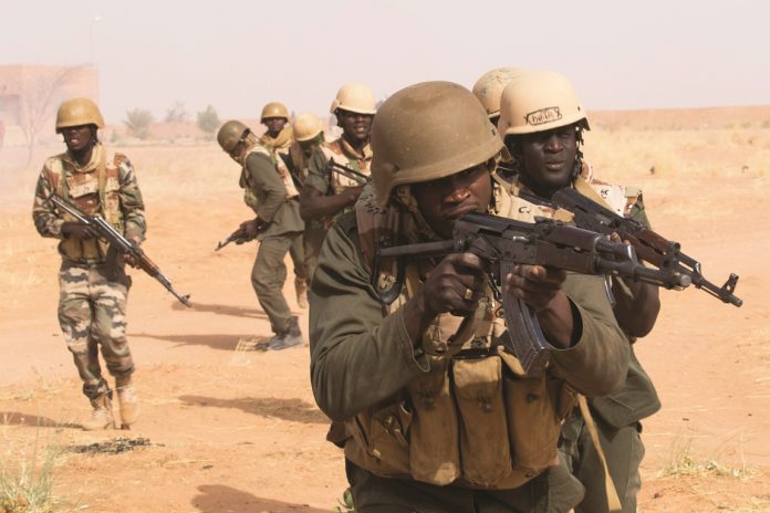 Nigerien soldiers on an exercise in 2018 Photo: USAC/CC