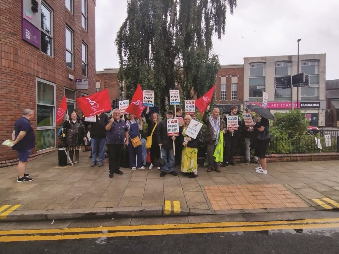 Yorkshire Citizens Advice strike. Photo: Iain Dalton