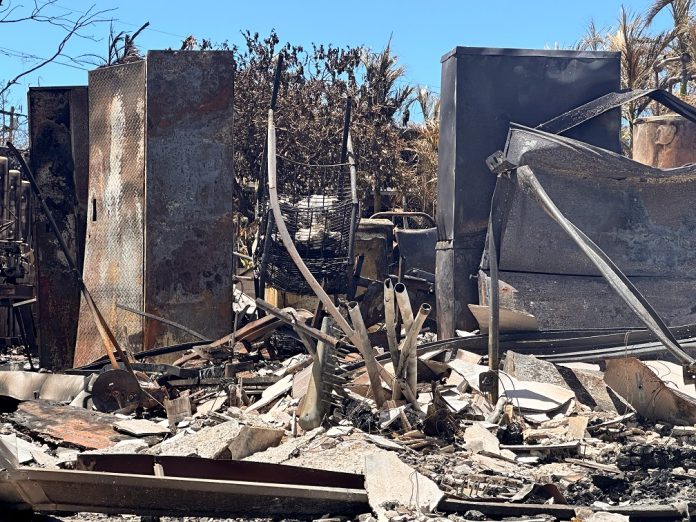 Maui community of Lahaina burned by wildfire. Photo: State Farm/CC