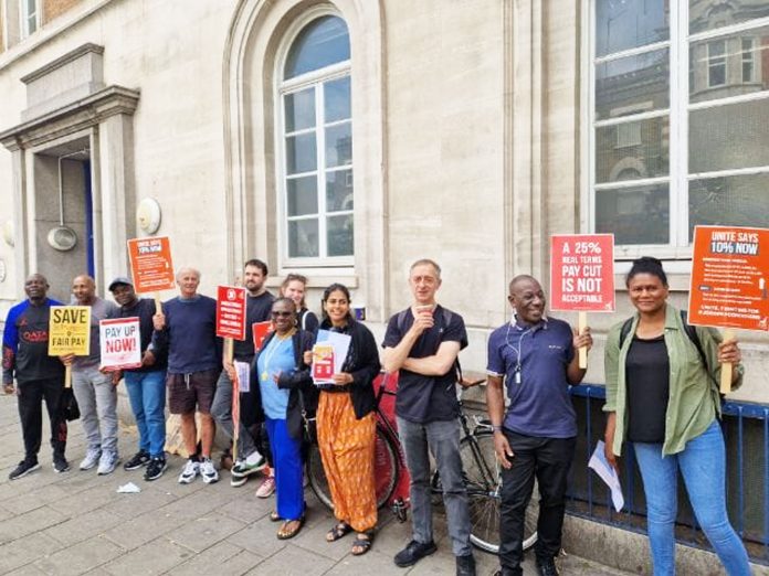 St Mungo's strike in Hackney. Photo: London Socialist Party