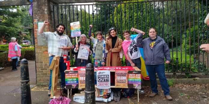 Socialist Party members at Swindon Pride