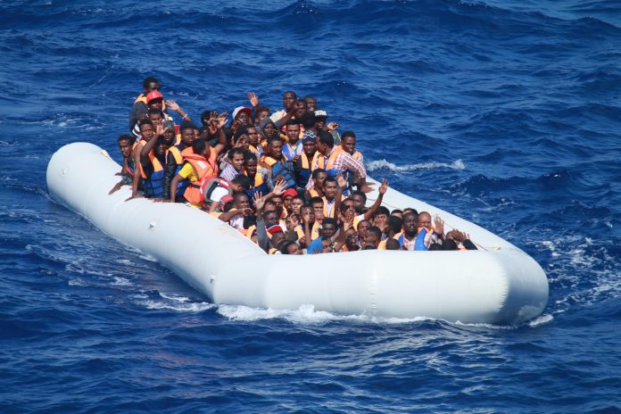 People desperately fleeing war and poverty forced onto boats like these. Photo: USNF