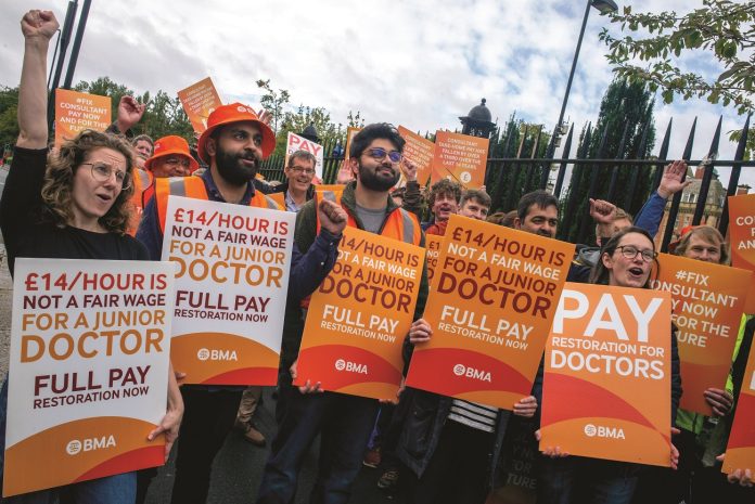 BMA junior doctors strike. Photo: Paul Mattsson