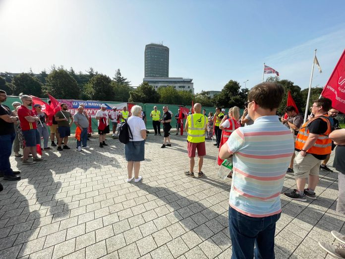 Cardiff bin strike. Photo: John Williams