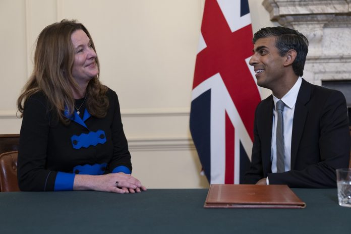 Sunak and Gillian Keegan. Photo: UK Government/CC