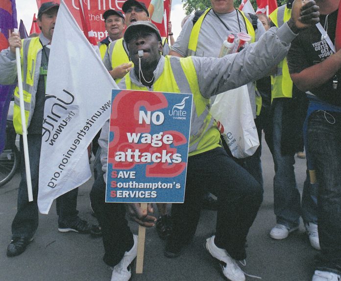 One of the many protests against cuts to Southampton's services over the years. Photo: Paul Mattsson