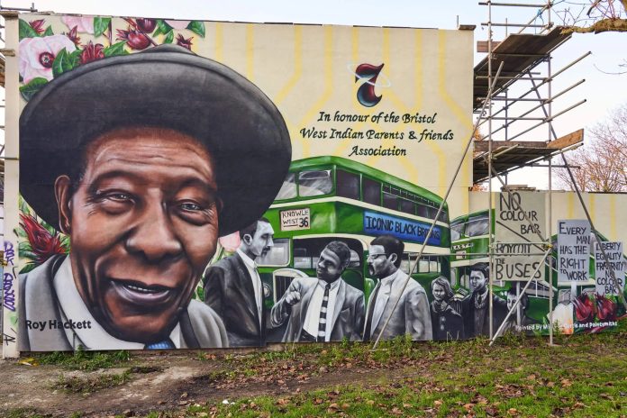 Mural celebrating Roy Hackett and the Bristol bus boycott. Photo: public domain