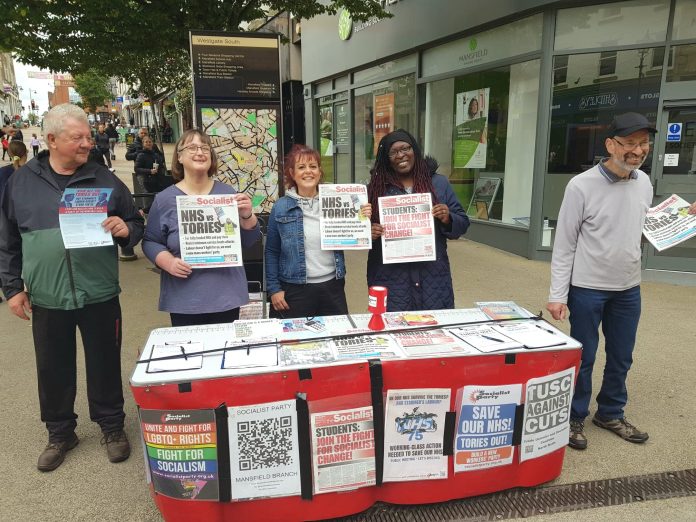 Mansfield Socialist Party stall