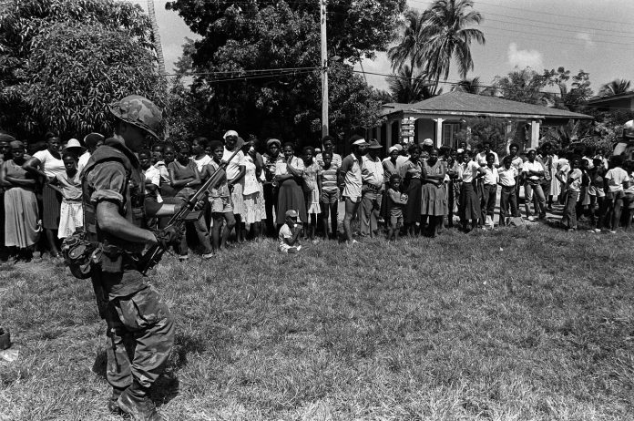 US marine after invading Grenada. Photo: Public Domain