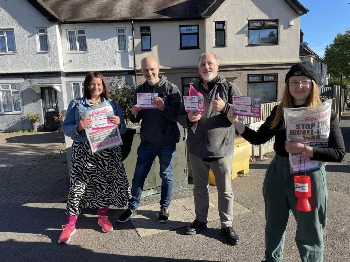 Some of the TUSC campaigners in Higham Hill. Photo: Waltham Forest TUSC