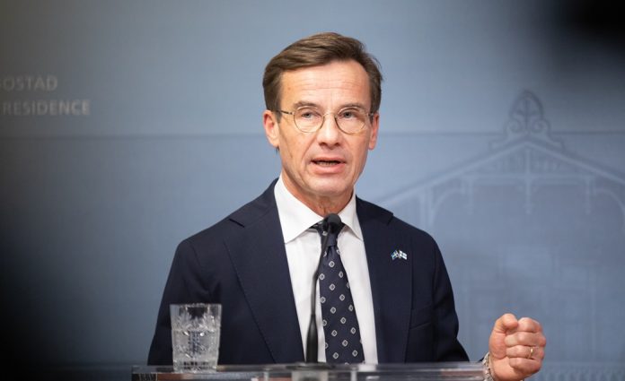 Sweden's prime minister Ulf Kristersson, leader of a coalition between his own party, the Moderates, Christian Democrats and Liberals, and dependent on the support of the far-right Sweden Democrats. Photo: FInnish Government/CC