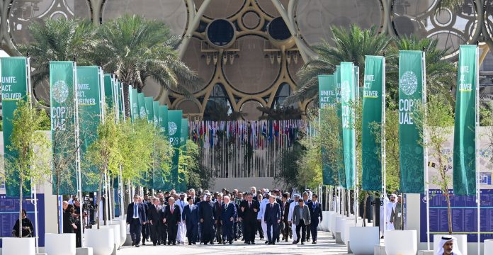 World leaders arrive at COP28. Photo: The President's office, Maldives/CC