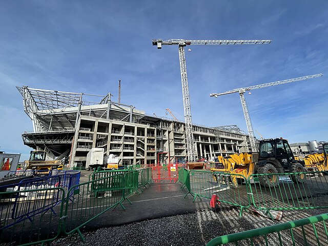 Everton Football Club's stadium being built. Photo: Radarsmum67
