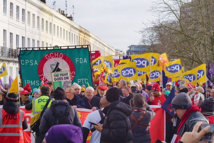 TUC demo in Cheltenham. Photo: Nick Clare