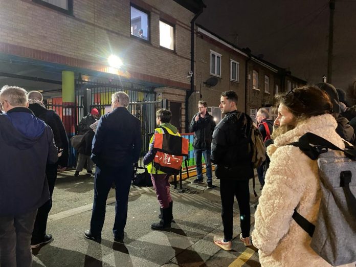 Waltham Forest protest against refugee evictions. Photo: Paula Mitchell