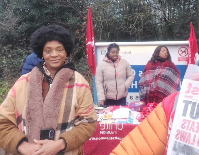 Whipps Cross picket. Photo: Martin Reynolds