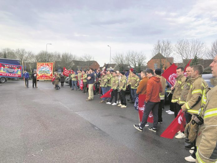 South West firefighters. Photo: Bristol SP