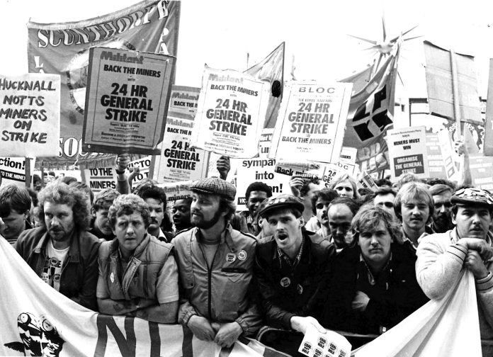 Miners' strike. Photo: Dave Sinclair