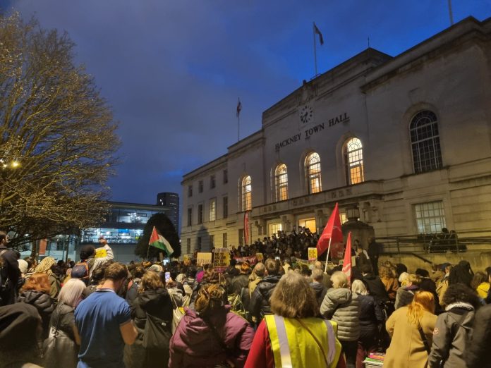 Protest in support of Diane Abbott. Photo: Isai