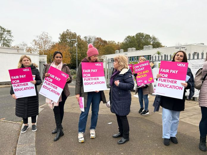 UCU FE strike 2023. Photo: Ian Pattison