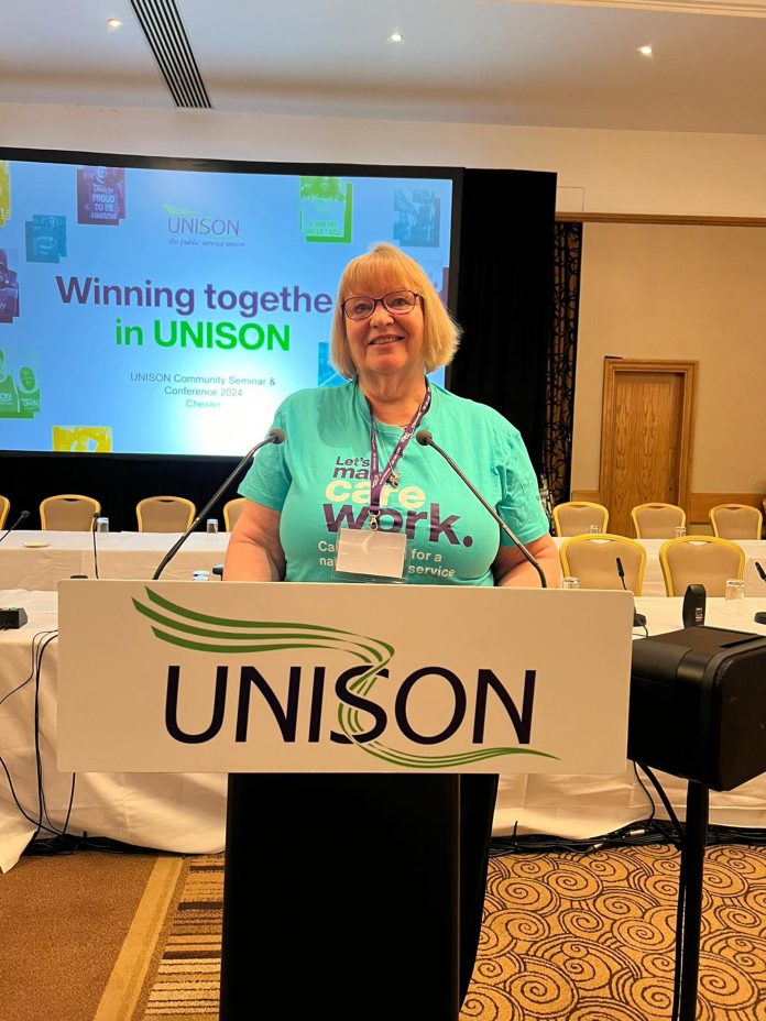 Helen Couchman Helen Couchman, standing for Community SGE, campaigning for a national care service and national pay bargaining