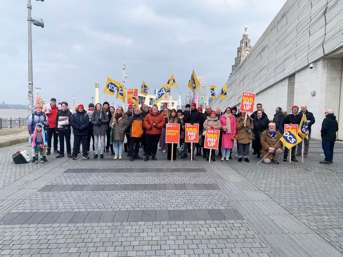 Liverpool museums strike. Photo: Liverpool SP