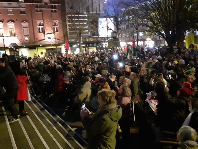 Protest in support of Diane Abbott. Photo: Brian Debus