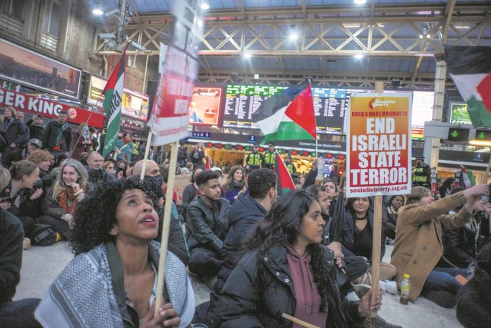 Protest against war on Gaza. Photo: Paul Mattsson