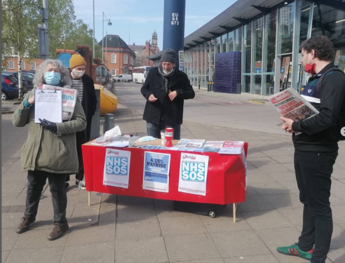 Sally campaigning in a previous election