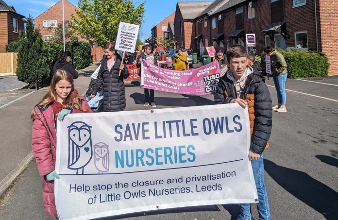 Save Little Owls nursery protest