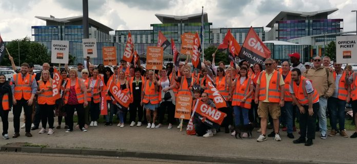 Sherwood Forest Hospitals NHS Trust strike. Photo: Jon Dale