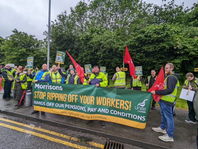 Morrisons strike. Photo: Iain Dalton