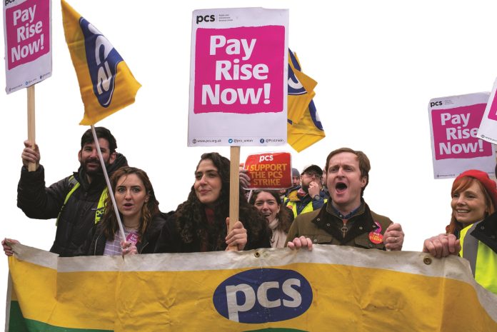 PCS strikers. Photo: Paul Mattsson
