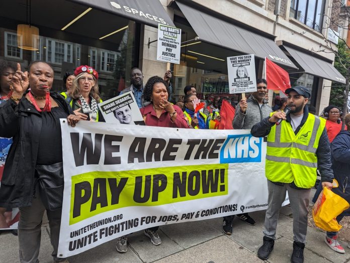 Barts strike. Photo: London SP