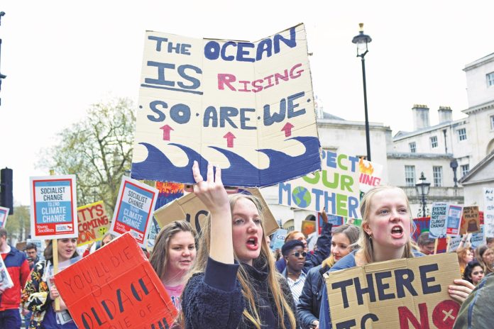 Student climate strike. Photo: Mary Finch