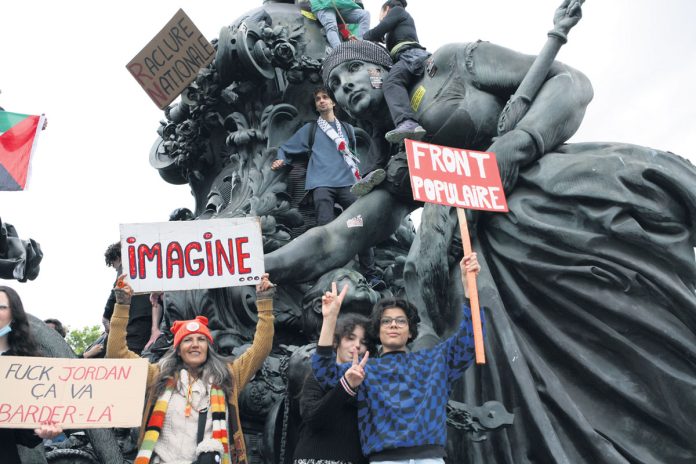 France protests after election first round. Photo: Jeanne Menjoulet/CC