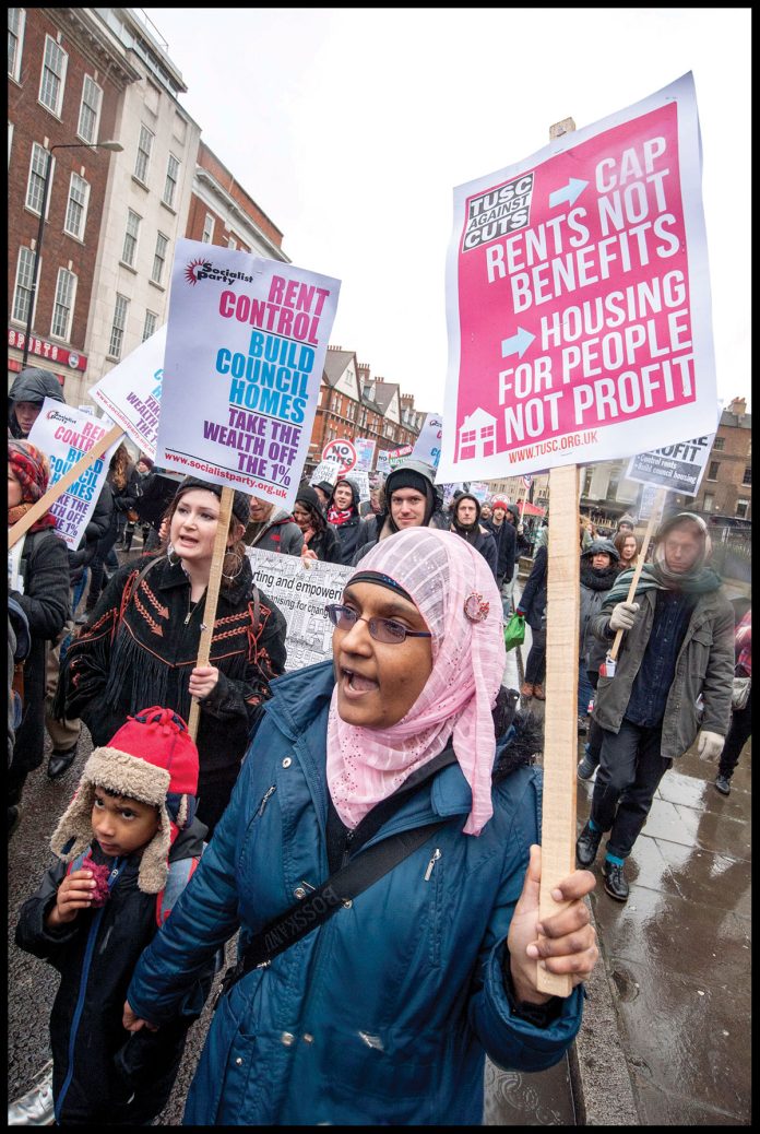 Housing protester Photo: Paul Mattsson