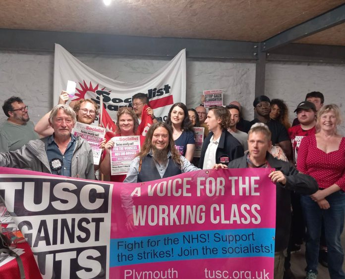 Plymouth TUSC meeting. Photo: Plymouth SP
