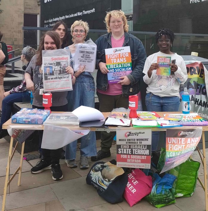 Socialist-Party-members-at-Leeds-Pride-2024 Photo Leeds SP