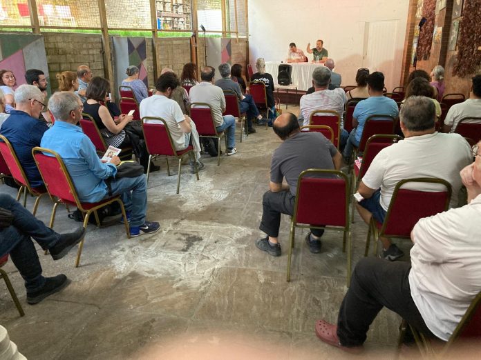 Kurdish and Turkish Electoral alternative meeting. Photo: Clare Doyle