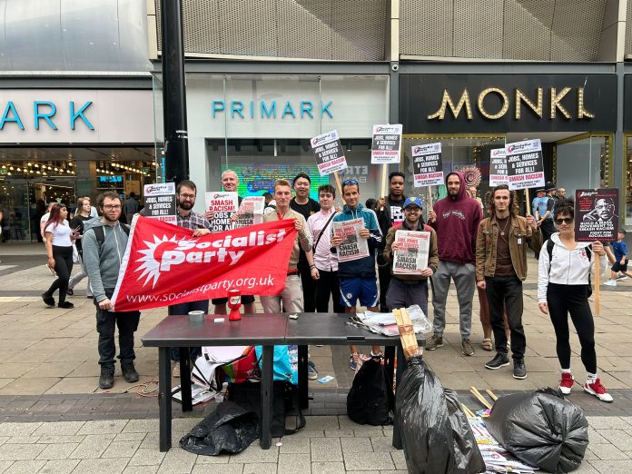 Birmingham campaigers. Photo: Birmingham SP