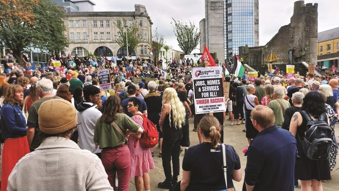 Swansea protest against racism