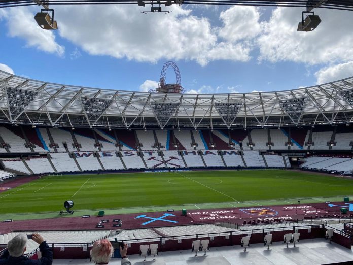 West Ham - Ciaran O'Donoghue West Ham's London stadium. Photo: Cian O'Donoghue