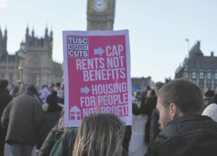 Housing placard. Photo: Ollie Auvache