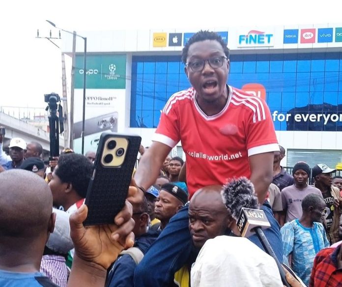 #EndBadGovernance protest in Lagos. Photo: Democratic Socialist Movement
