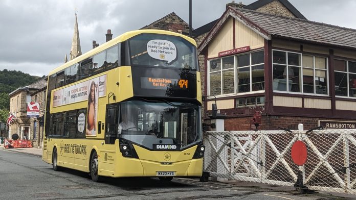 MX20KYS_Diamond_Bus_(cropped) A Bee Network bus. Photo: Steven's Transport Photos/CC
