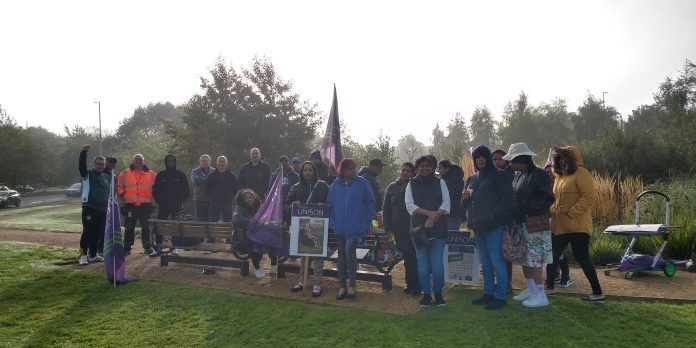 Swindon GWH strike. Photo: Rob Pettefar