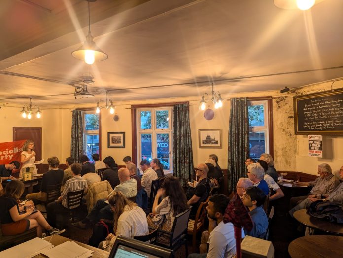 London Socialist Party meeting on fighting racism. Photo: London SP